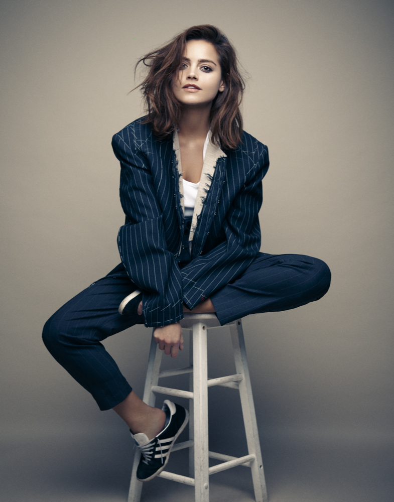 Jenna Coleman Images In Jeans Top