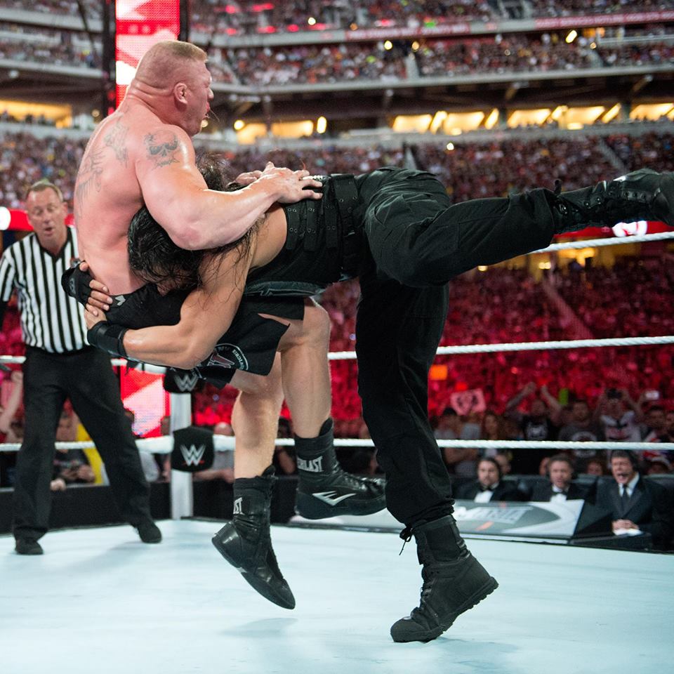 Roman Reigns Fight With Brock Lesnar Full HD Pictures