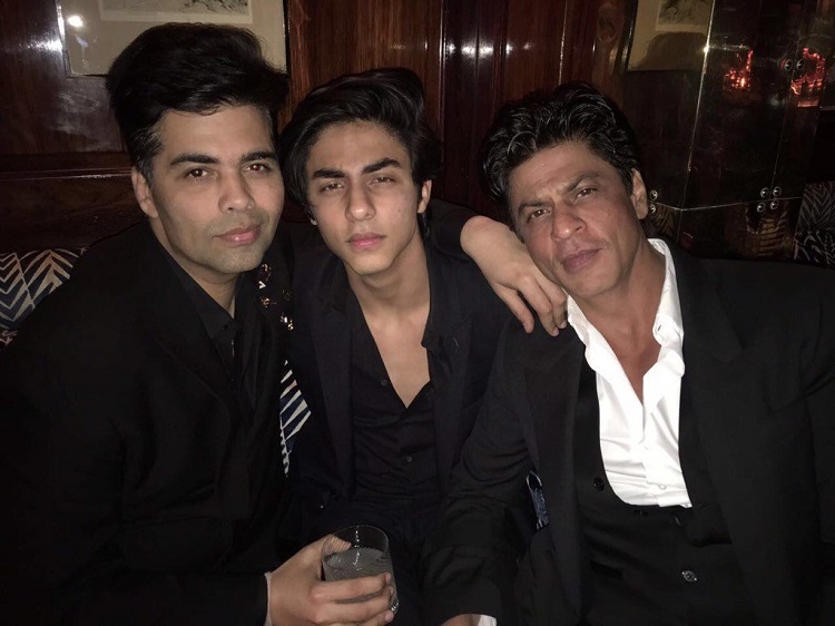 Karan Johar With Shah Rukh Khan And Aryan Khan Images