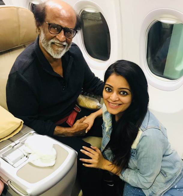 Rajinikanth Pictures With His Daughter