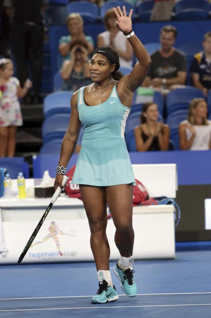 Serena Williams In Court Pics