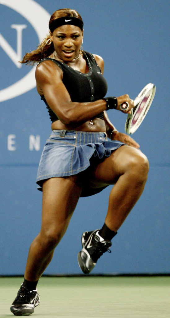 Serena Williams In Short Jeans Pics