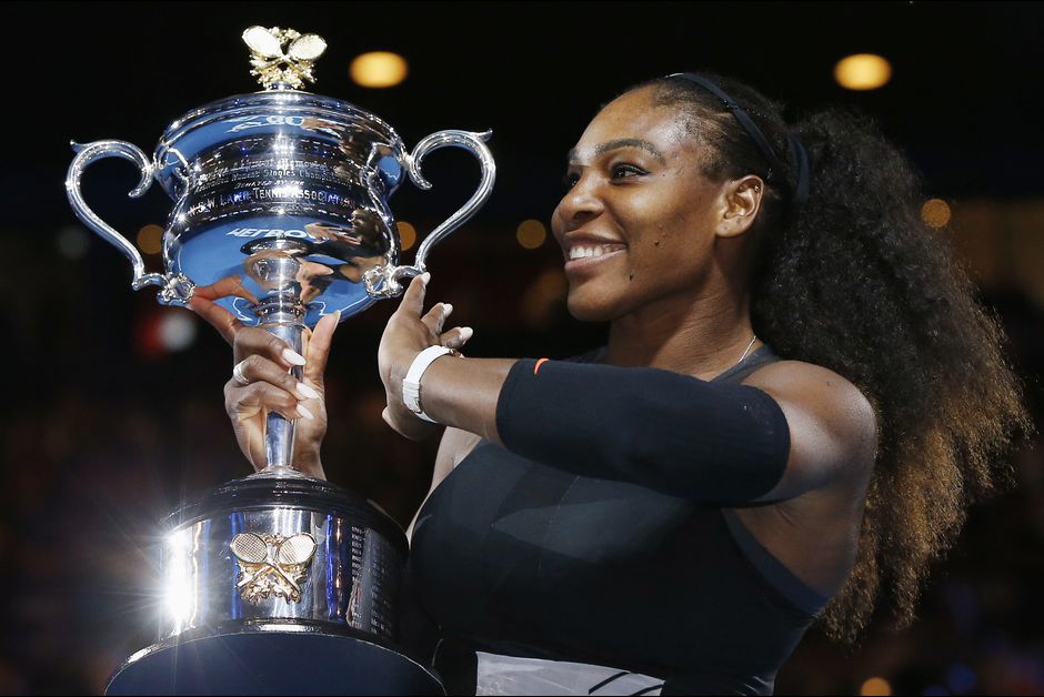Serena Williams With Cup