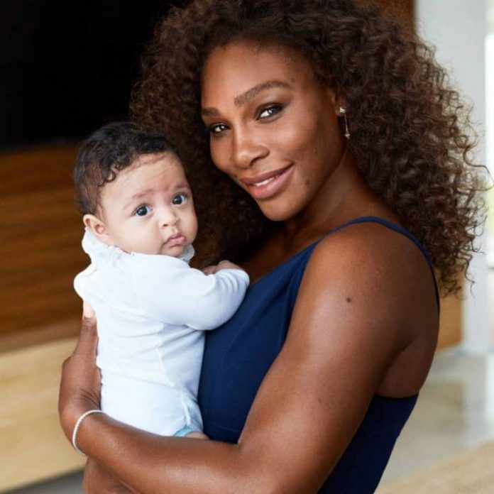 Serena Williams With Daughter Pictures